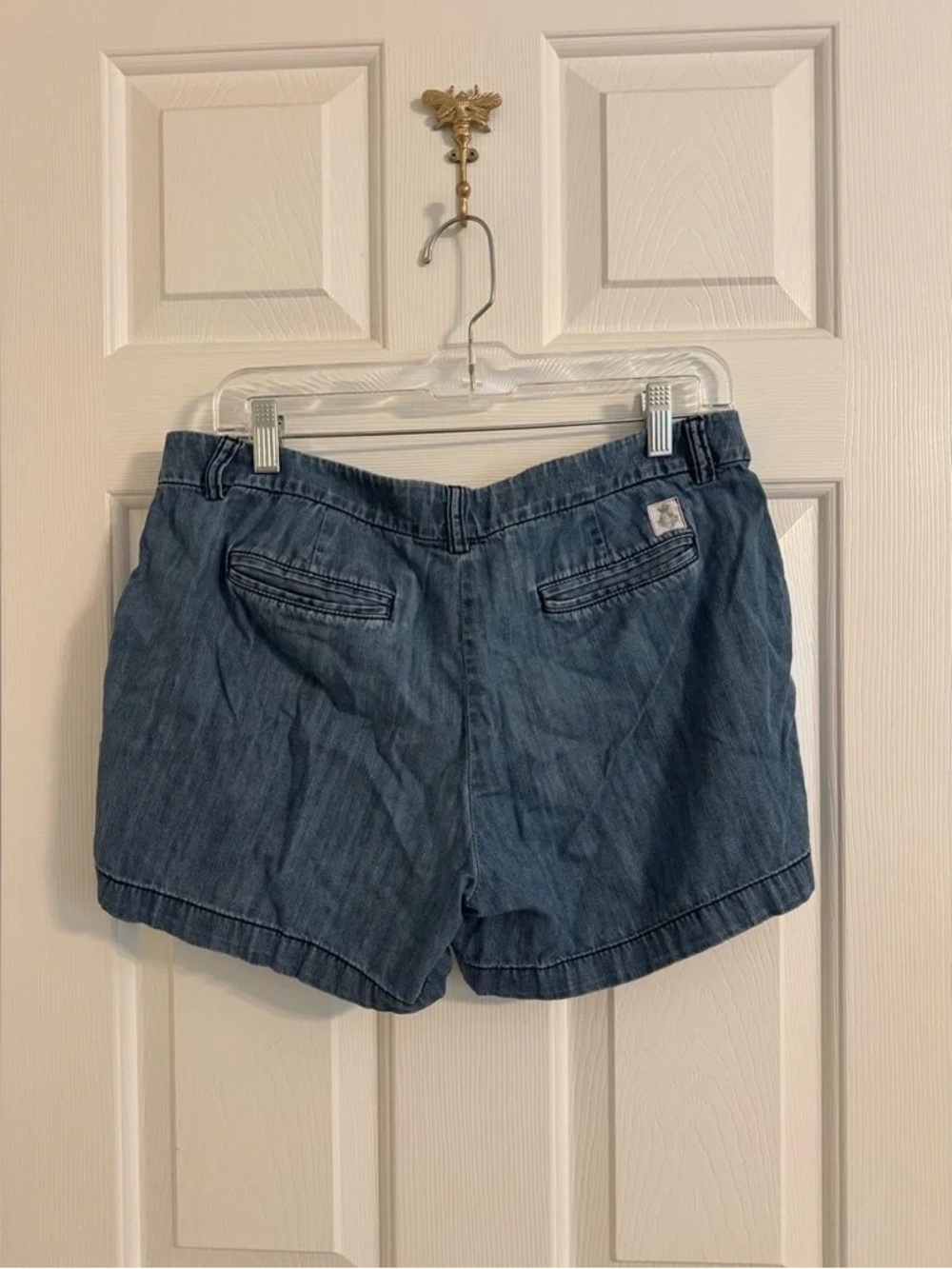 Women's Denim Shorts in Medium Blue — Casual Everyday Style - Picture 2 of 3